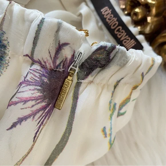 Roberto Cavalli Silk Floral Skirt - Picture 4 of 14